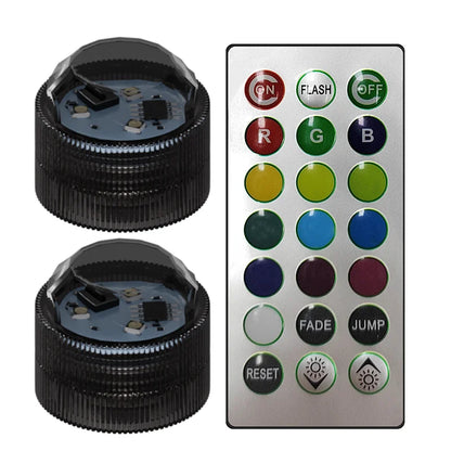 New Wireless Adhesive LED Car Interior Ambient Light Remote Control Decoration Auto Roof Foot Atmosphere Lamp Bicycle Tail Light