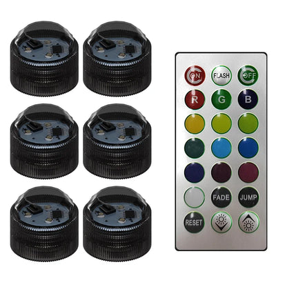 New Wireless Adhesive LED Car Interior Ambient Light Remote Control Decoration Auto Roof Foot Atmosphere Lamp Bicycle Tail Light